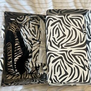 Puma Black and White Zebra Print Sneakers